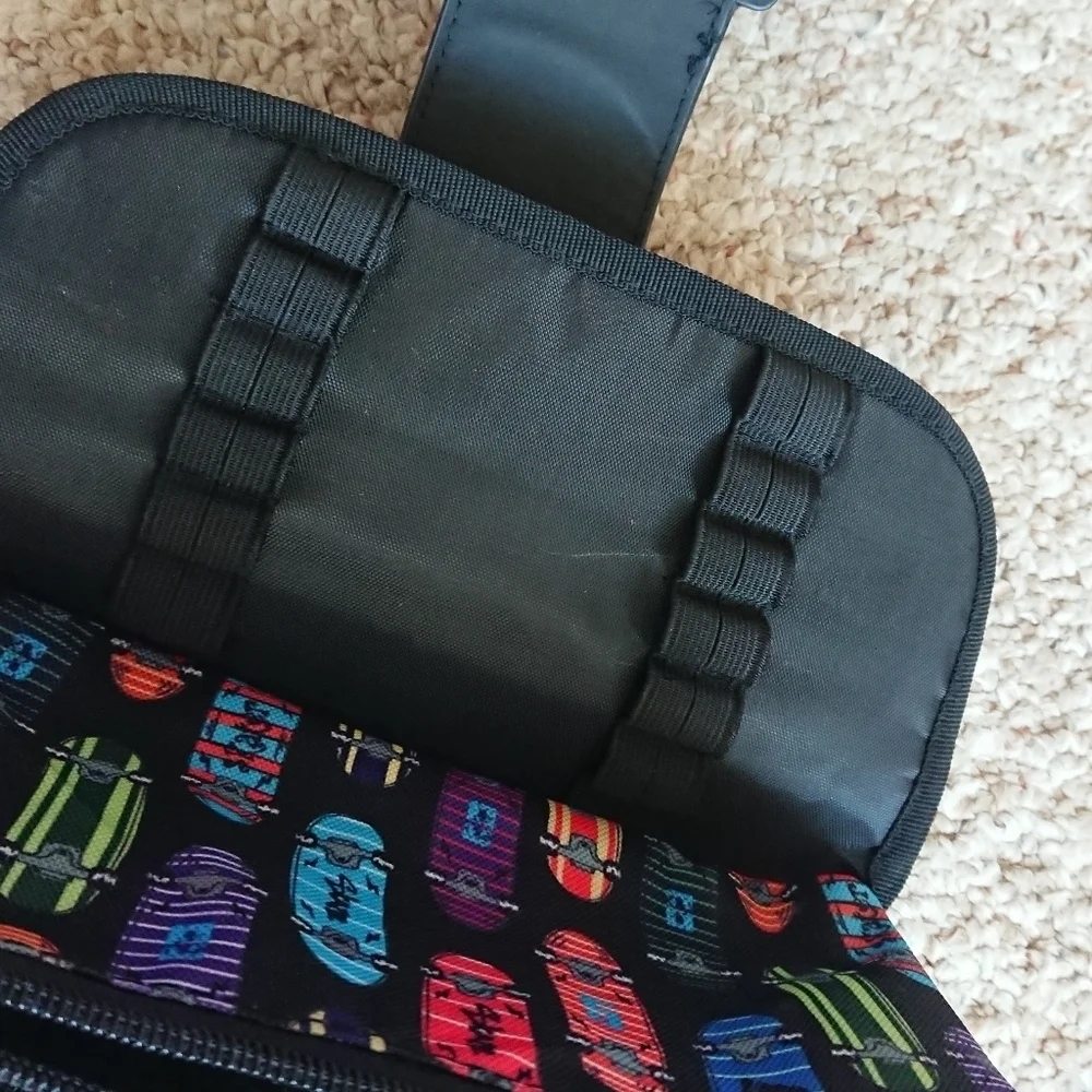 Pen+Gear Fashion Pencil Pouch, Black Skateboard